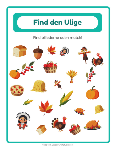 Find det anderledes – Thanksgiving