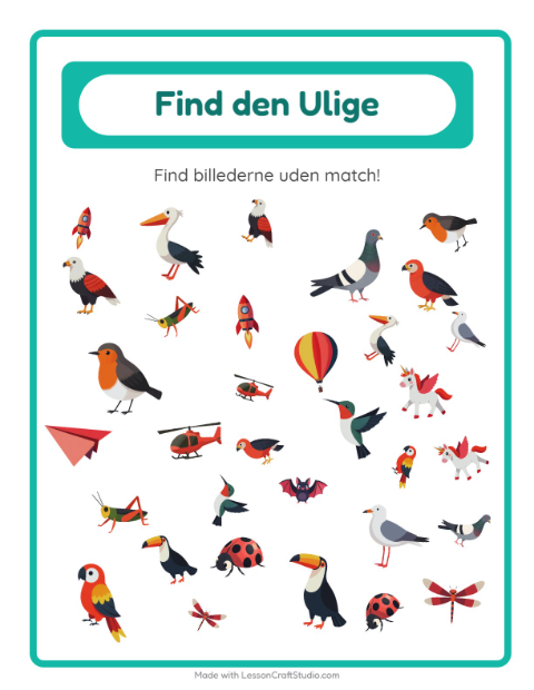 Find det anderledes – Ting der flyver