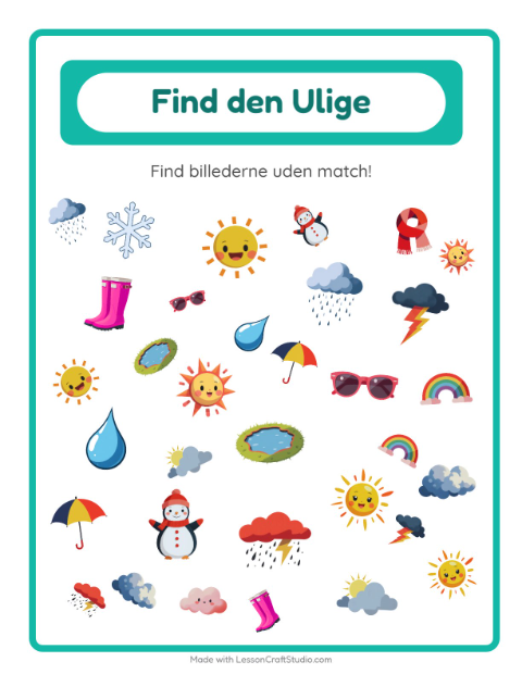 Find det anderledes – Vejr
