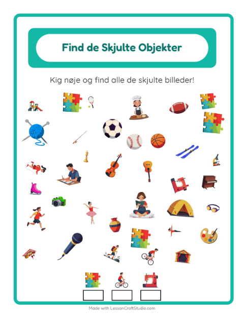 Find tingene – Aktiviteter