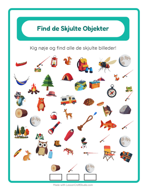 Find tingene – Camping