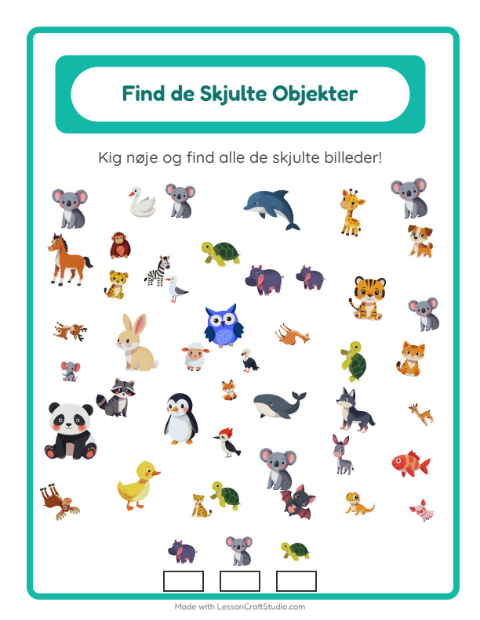 Find tingene – Dyr