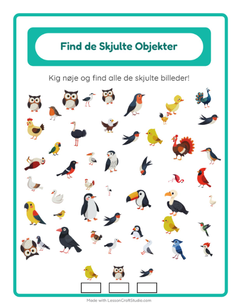 Find tingene – Fugle 2