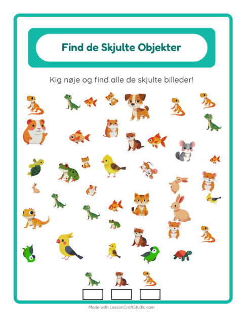 Find tingene – Kæledyr