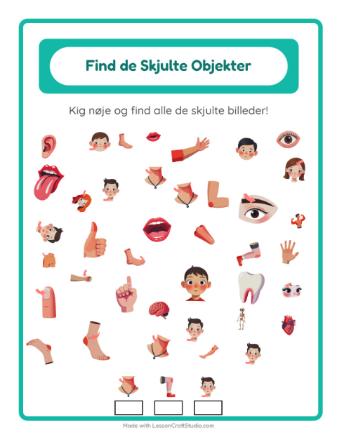 Find tingene – Kropsdele