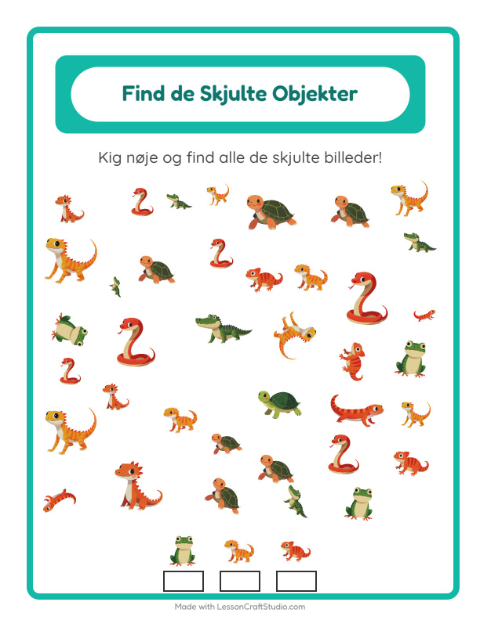 Find tingene – Krybdyr og padder
