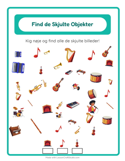 Find tingene – Musik