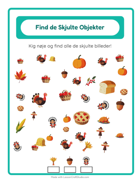 Find tingene – Thanksgiving