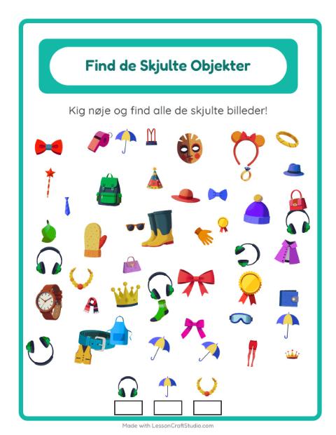 Find tingene – Tilbehør