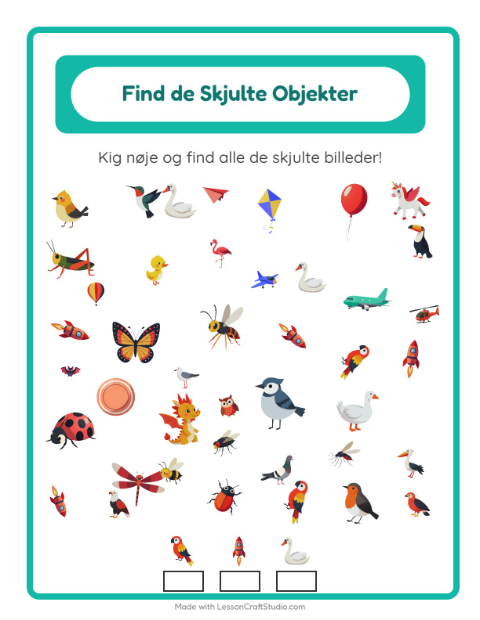 Find tingene – Ting der flyver