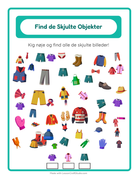 Find tingene – Tøj