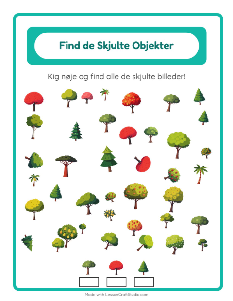 Find tingene – Træer