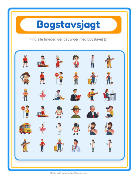 Find bogstavet – Erhverv