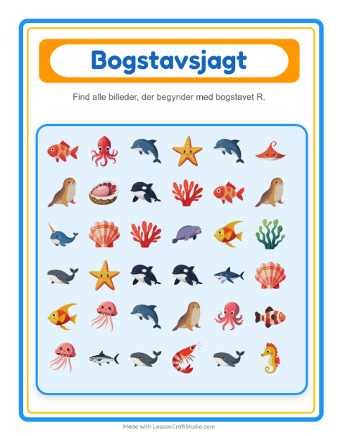 Find bogstavet – Havliv