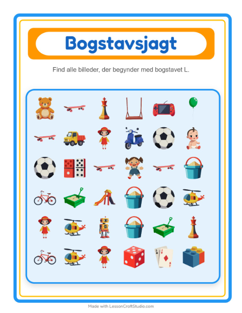 Find bogstavet – Legetøj
