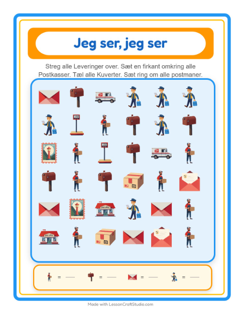 Find og tæl – Postkontor