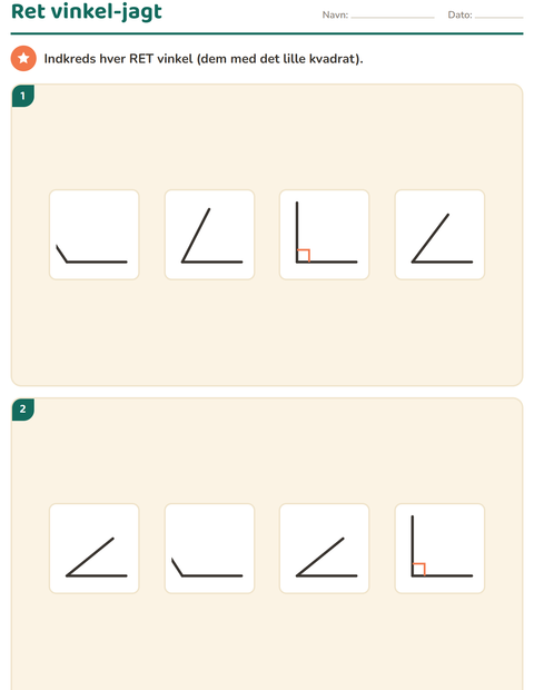 Geometri i 3. klasse – firkanter, rette vinkler, omkreds og areal — 5