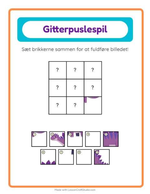 Billedbrikker – Dinosaurer