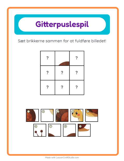 Billedbrikker – Insekter og kryb