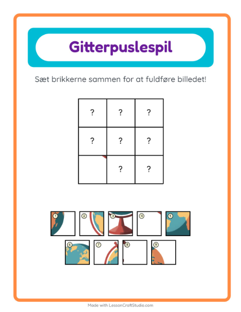 Billedbrikker – Klasseværelse