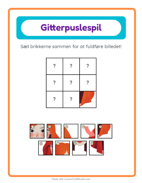 Billedbrikker – Kropsdele
