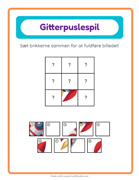 Billedbrikker – Rummet