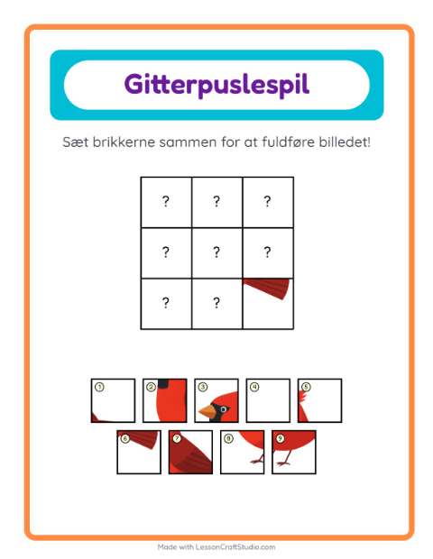 Billedbrikker – Skovdyr