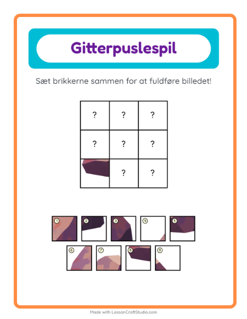 Billedbrikker – Strand