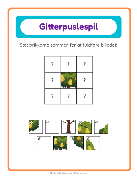 Billedbrikker – Træer