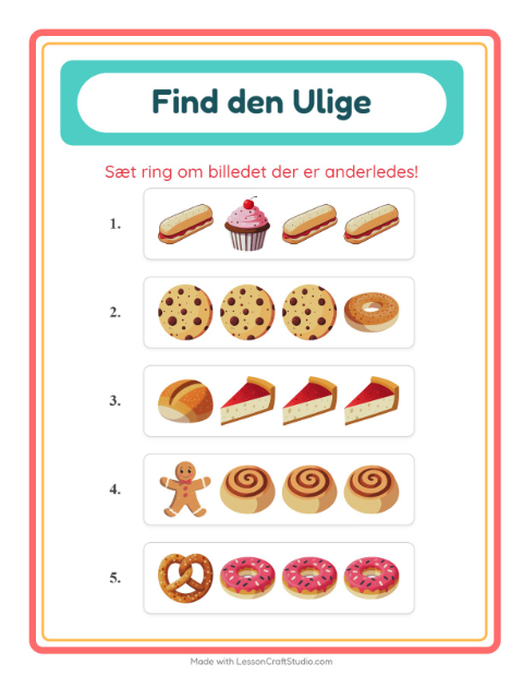 Hvad passer ikke? – Bageri