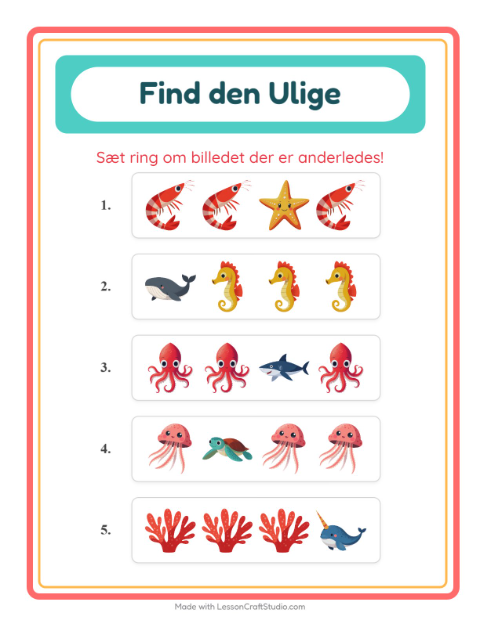 Hvad passer ikke? – Havliv