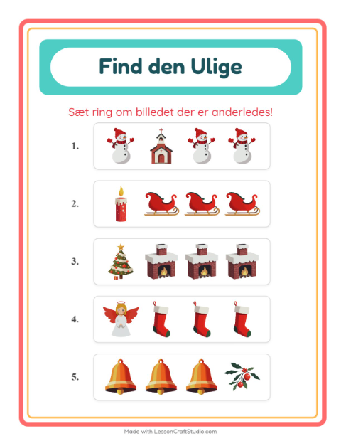 Hvad passer ikke? – Jul