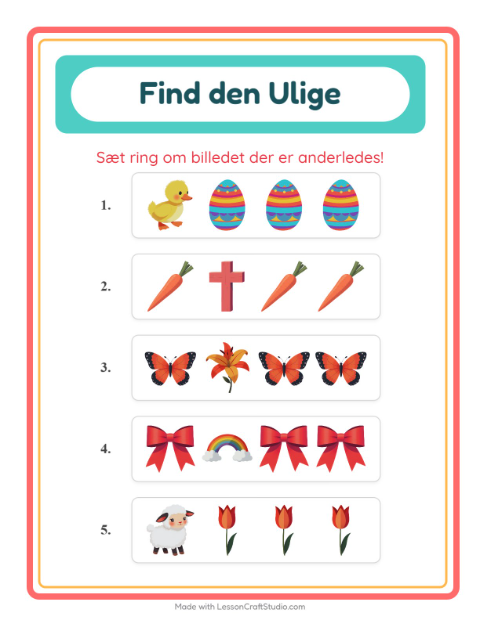 Hvad passer ikke? – Påske