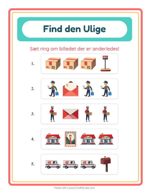 Hvad passer ikke? – Postkontor