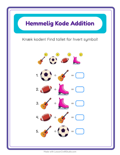 Regnekode – Aktiviteter