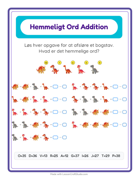 Hemmeligt ord – Dinosaurer