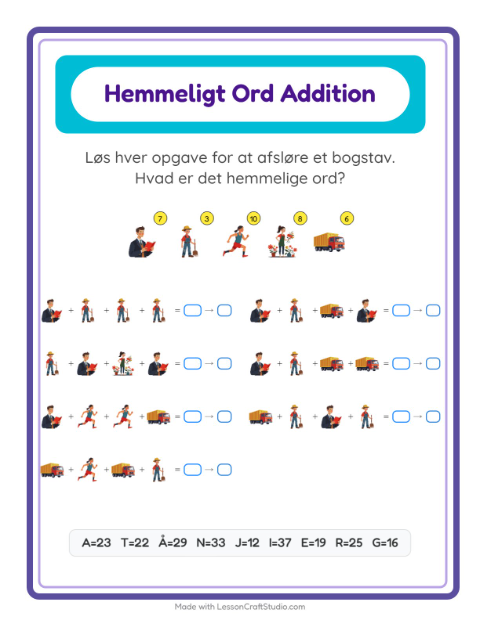 Hemmeligt ord – Erhverv