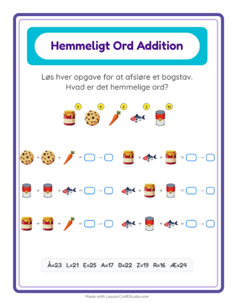 Hemmeligt ord – I supermarkedet