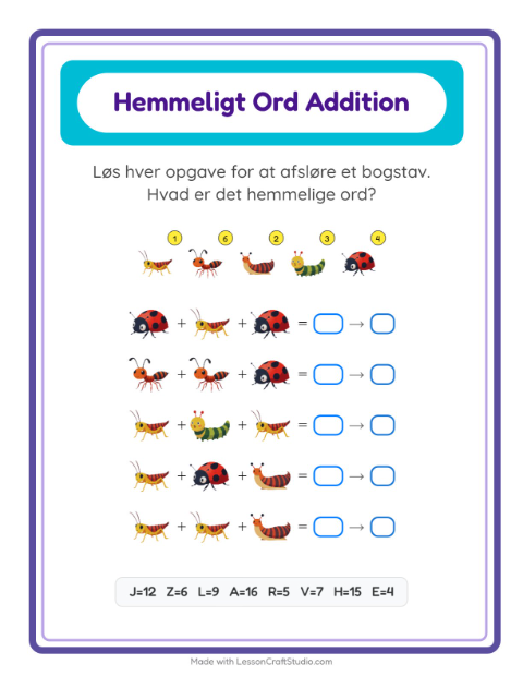 Hemmeligt ord – Insekter og kryb