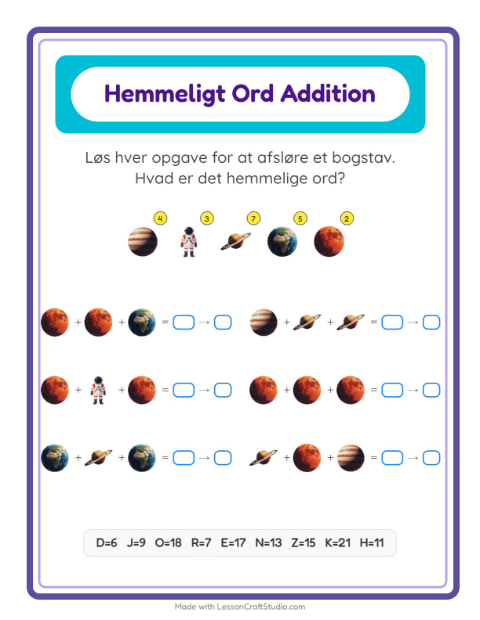 Hemmeligt ord – Rummet