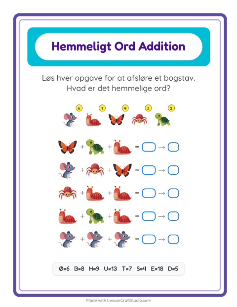 Hemmeligt ord – Skovdyr