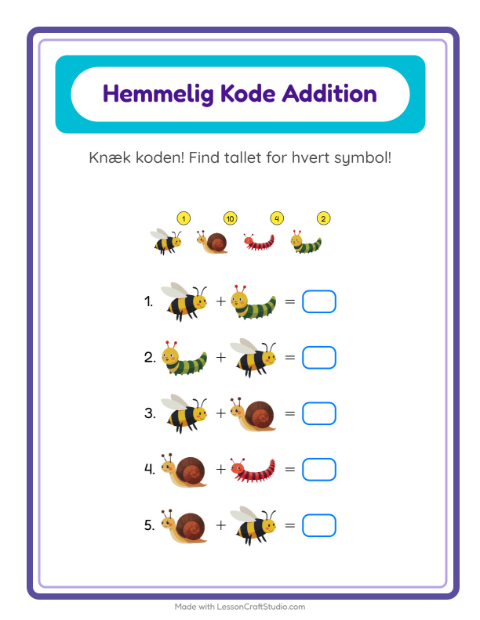 Regnekode – Insekter og kryb