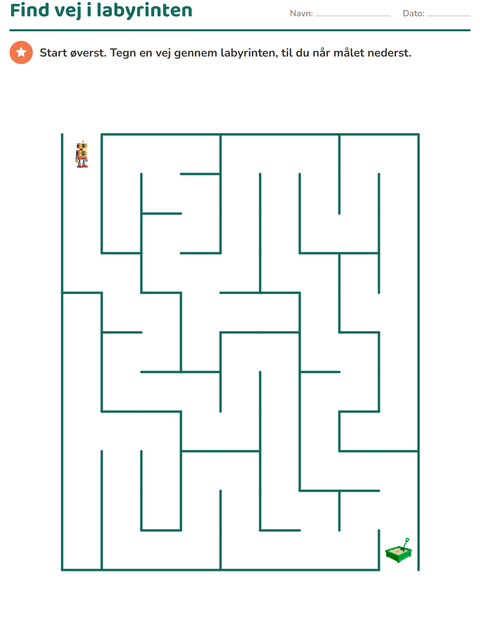 Forhåndsvisning af Labyrinter-arbejdsark med Legetøj til Børnehaveklasse