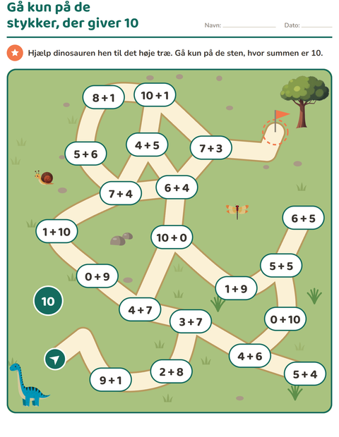 Forhåndsvisning af Labyrintopgaver-arbejdsark til 1. klasse