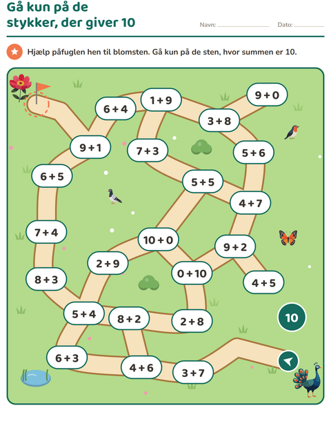 Forhåndsvisning af Labyrintopgaver-arbejdsark til 1. klasse