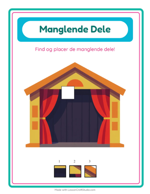 Den manglende brik – Aktiviteter