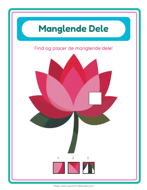Den manglende brik – Blomster