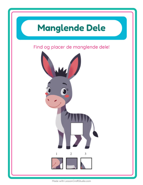 Den manglende brik – Bondegårdsdyr