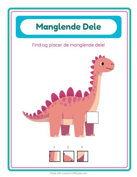 Den manglende brik – Dinosaurer