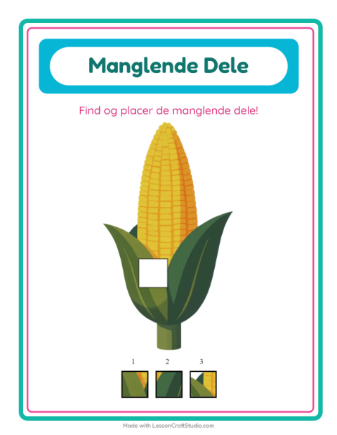 Den manglende brik – Grøntsager